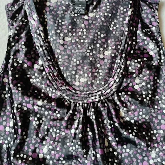 𝅺spense polkadot multicolor sleeveless blouse - Picture 2 of 3